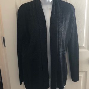 Black cardigan sweater